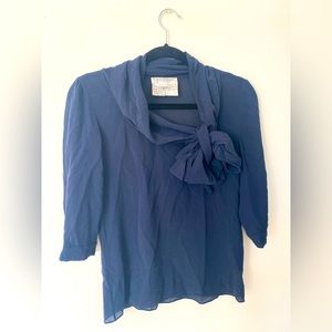 Max Mara shirt with bow. Beautiful piece from 2002 Collection like new.